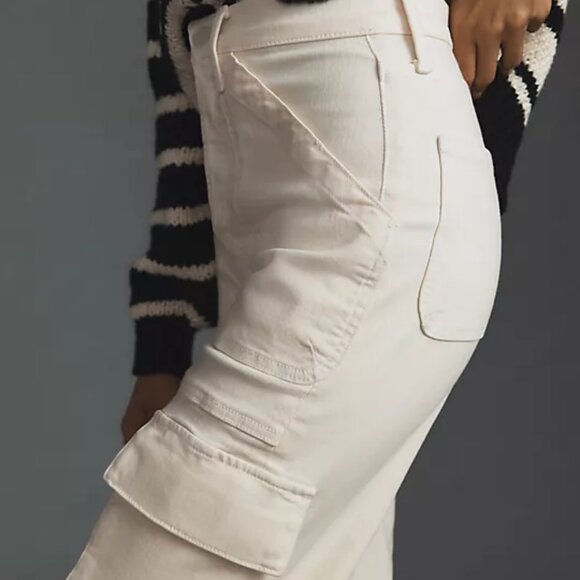 NWT$328 MOTHER Curbside Cargo Flood High-Rise Tapered Jeans 30 (8-10) - Picture 4 of 16